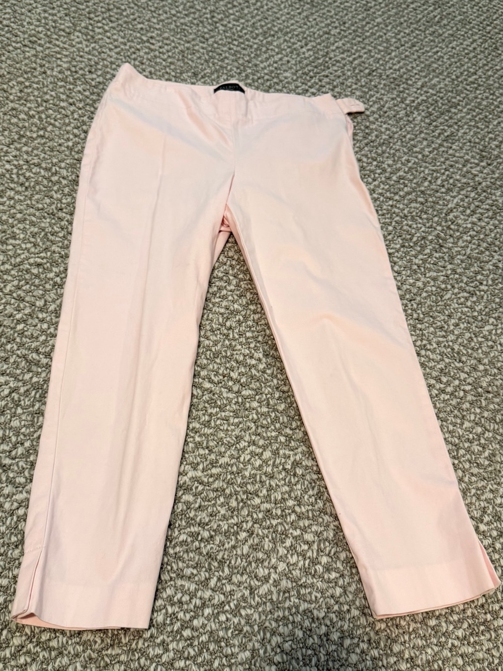 Light Pink Straight Leg Talbots Heritage Pants 4 Petite